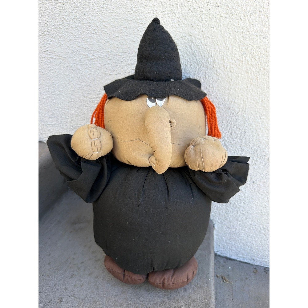 Hugachum Witch Stuffed Doll Plush 1980 Vintage Halloween Rare 15in